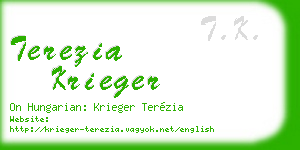terezia krieger business card