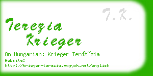 terezia krieger business card